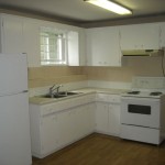 2 BR basement suite kitchen empty